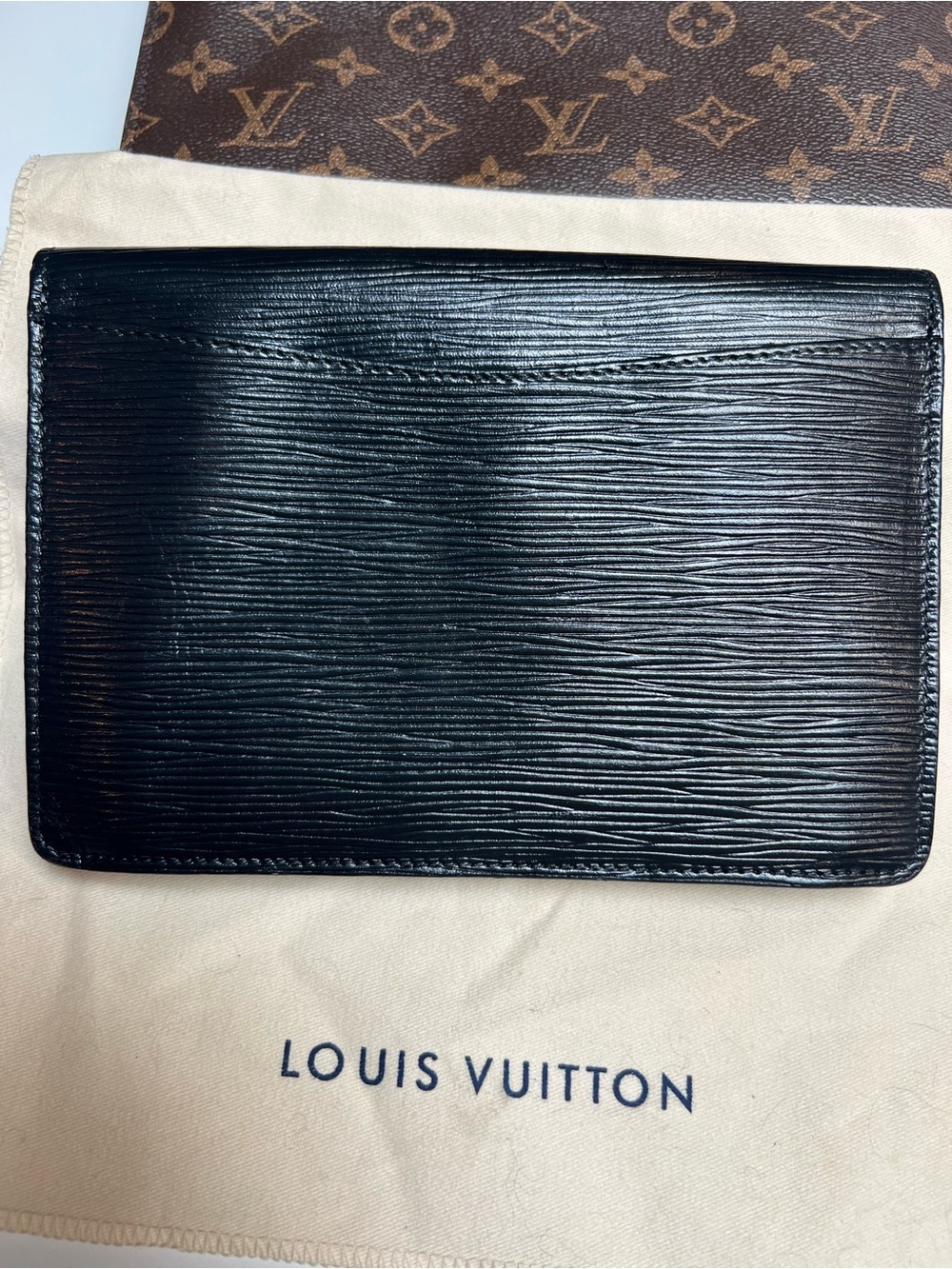 Louis Vuitton Black Epi Leather Slim Wallet - Picture 2 of 14